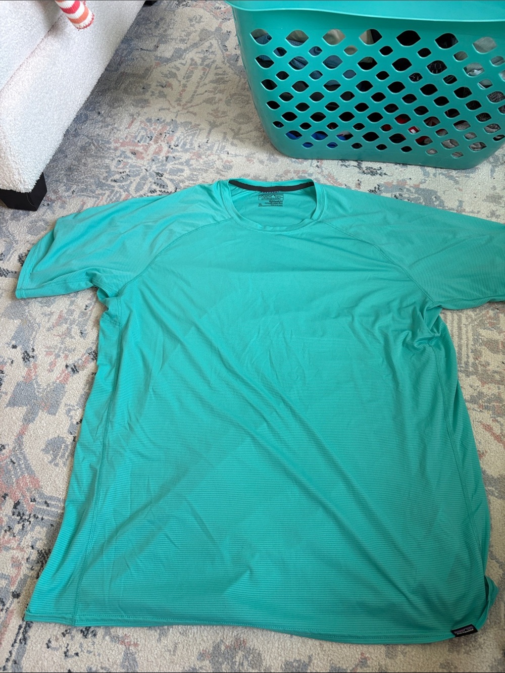 Patagonia capilene belayer Men's Short-Sleeve Performance Shirt - Teal xl